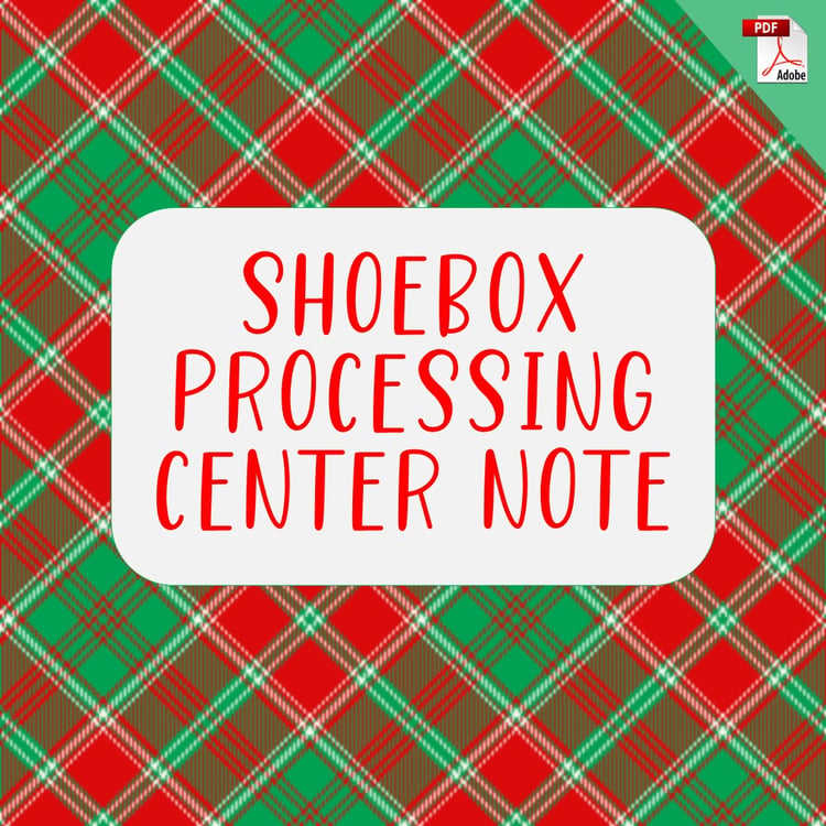 Shoebox Processing Center Note (Free PDF Download)