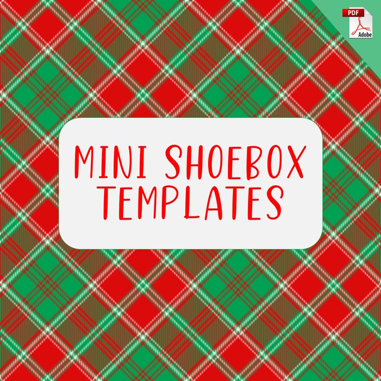 Mini Shoebox Templates (Free Printable Download)