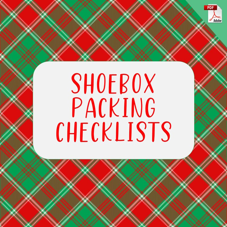 Shoebox Packing Checklists (Free PDF Download)