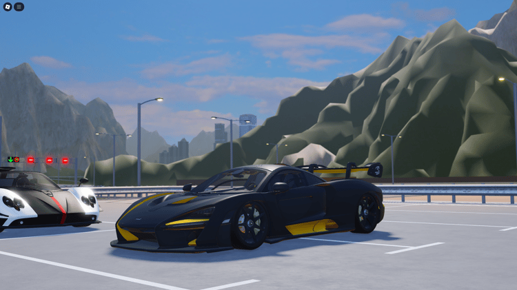A-Chassis 6C scripted sports car for smooth handling in Roblox games.