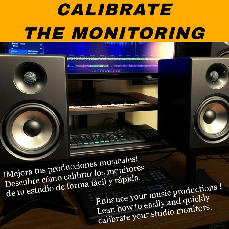 Los dos monitores de un estudio de grabación de audio.