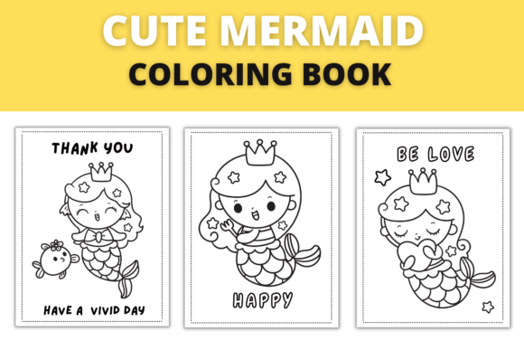 Happy mermaid playing with fish in the ocean coloring page Underwater scene with mermaid and coral coloring page