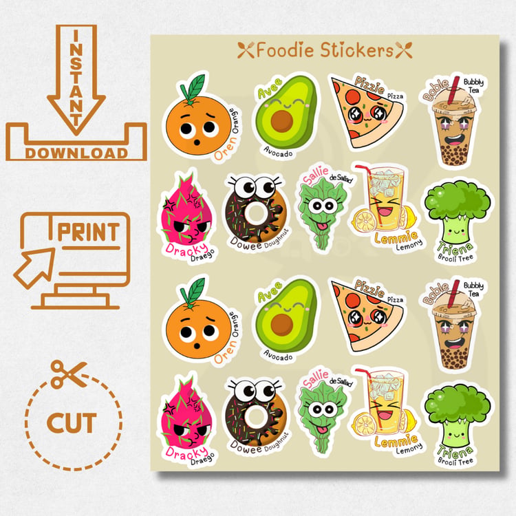 Foodie Stickers