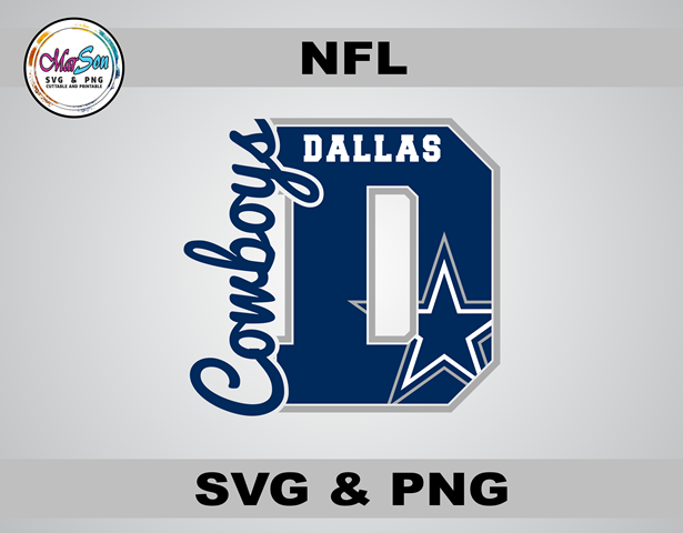 Dallas Cowboys SVG and PNG digital design – NFL football team logo cut file for Cricut, Silhouette, sublimation, and DTF printing