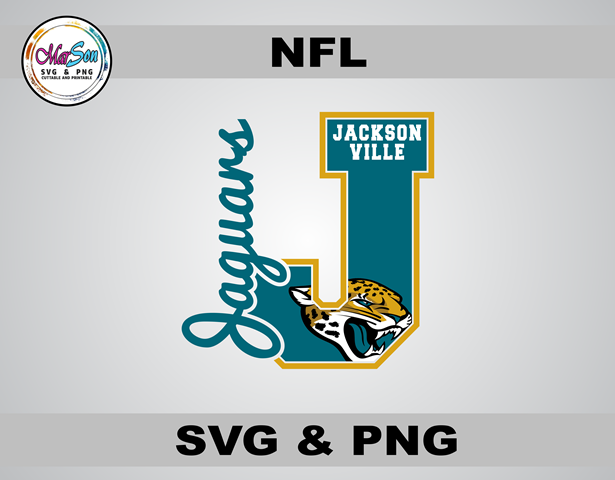 Jacksonville Jaguars SVG and PNG digital design – NFL football team logo cut file for Cricut, Silhouette, sublimation, and DTF printing