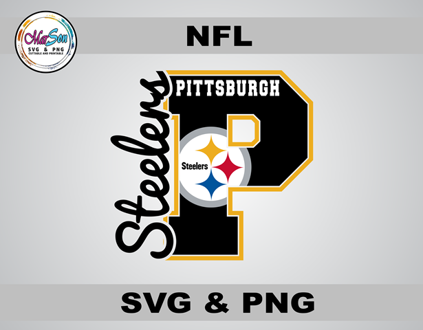 Pittsburgh Steelers SVG and PNG digital design – NFL football team logo cut file for Cricut, Silhouette, sublimation, and DTF printing