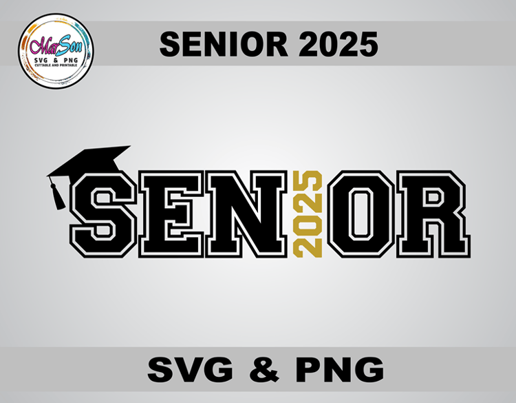 Class of 2025 SVG and PNG digital design, perfect for Cricut and Silhouette cutting machines, sublimation, and DIY graduation projects like custom t-shirts, mugs, and keepsakes