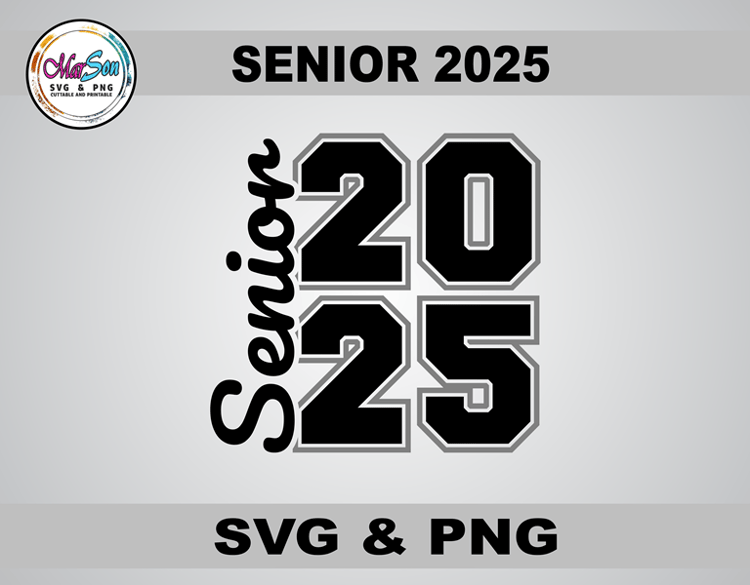 Class of 2025 SVG and PNG digital design, perfect for Cricut and Silhouette cutting machines, sublimation, and DIY graduation projects like custom t-shirts, mugs, and keepsakes
