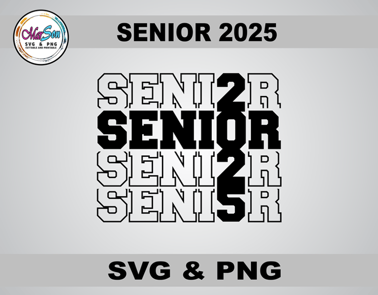 Class of 2025 SVG and PNG digital design, perfect for Cricut and Silhouette cutting machines, sublimation, and DIY graduation projects like custom t-shirts, mugs, and keepsakes