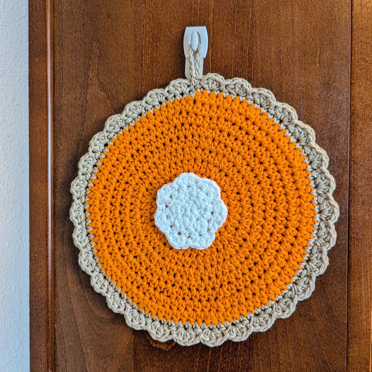 Pumpkin Pie Potholder Crochet Pattern