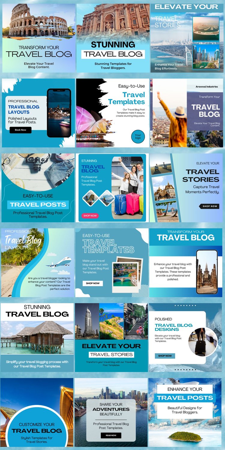 25 Editable Travel Canva Instagram Templates to Captivate Your Audience & Elevate Your Blog