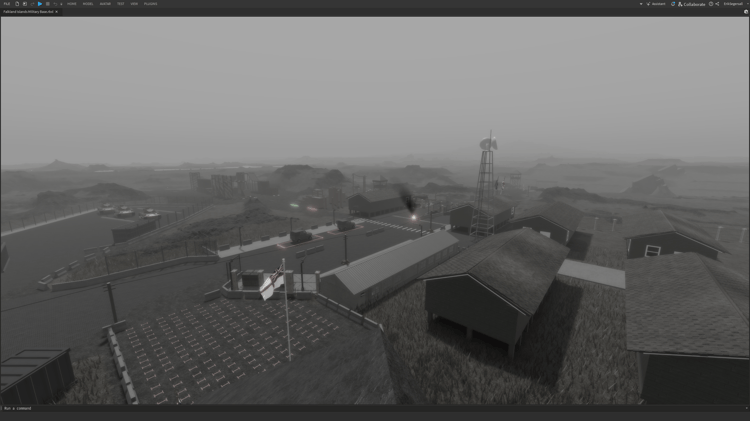 Expansive military battlefield with realistic graphics