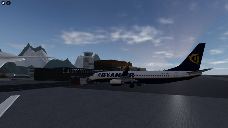Realistic Mountain Valley Airport with high-quality terrain