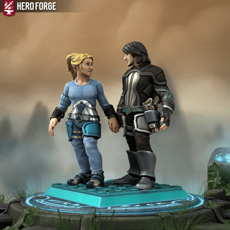 man and woman holding hands