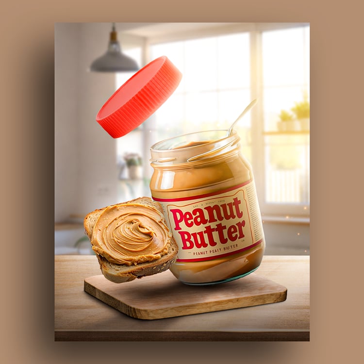 Peanut butter social media poster