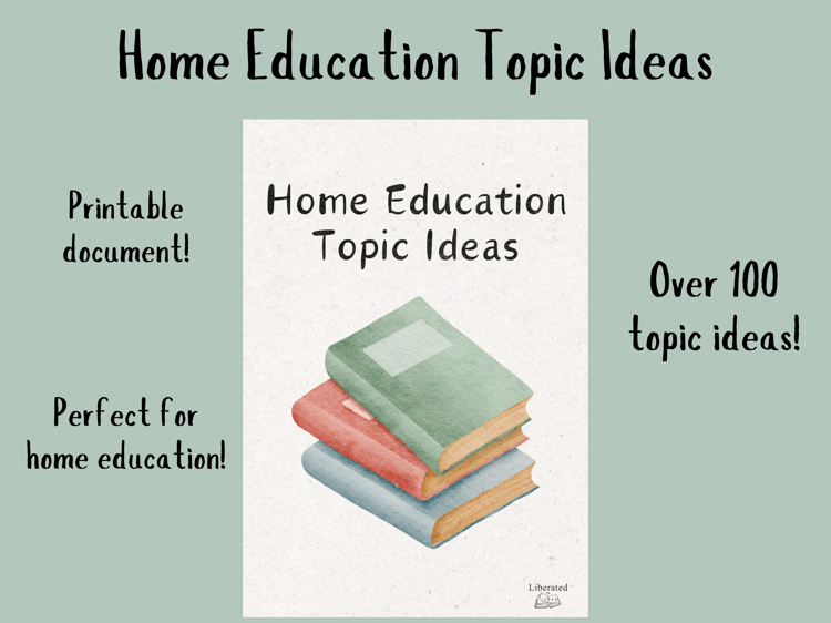 home education topic ideas
