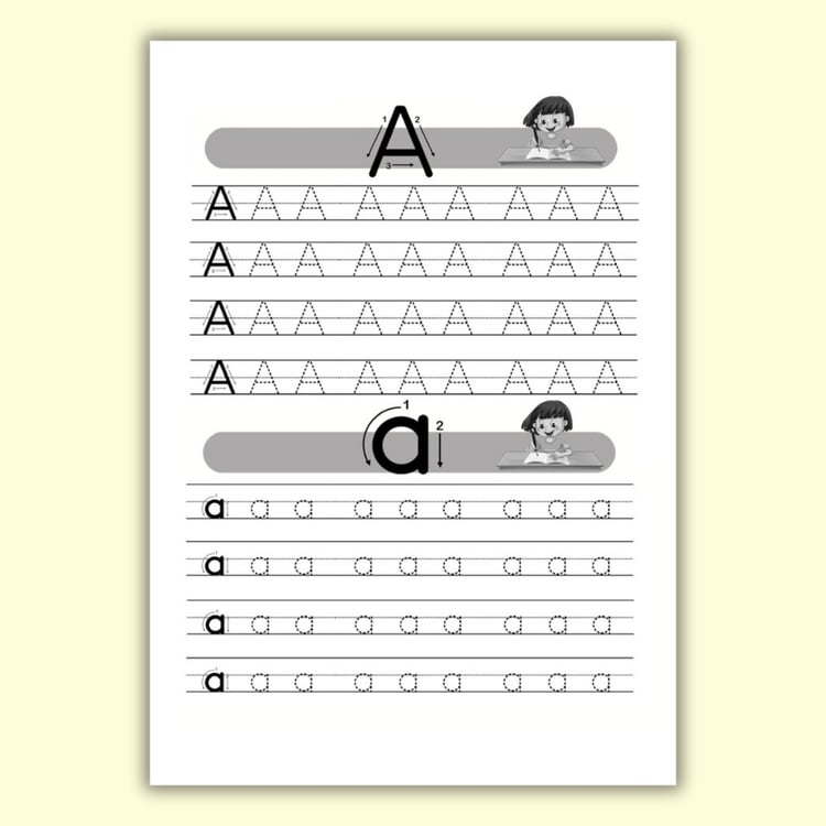 J'apprends à TRACER les lettres A4