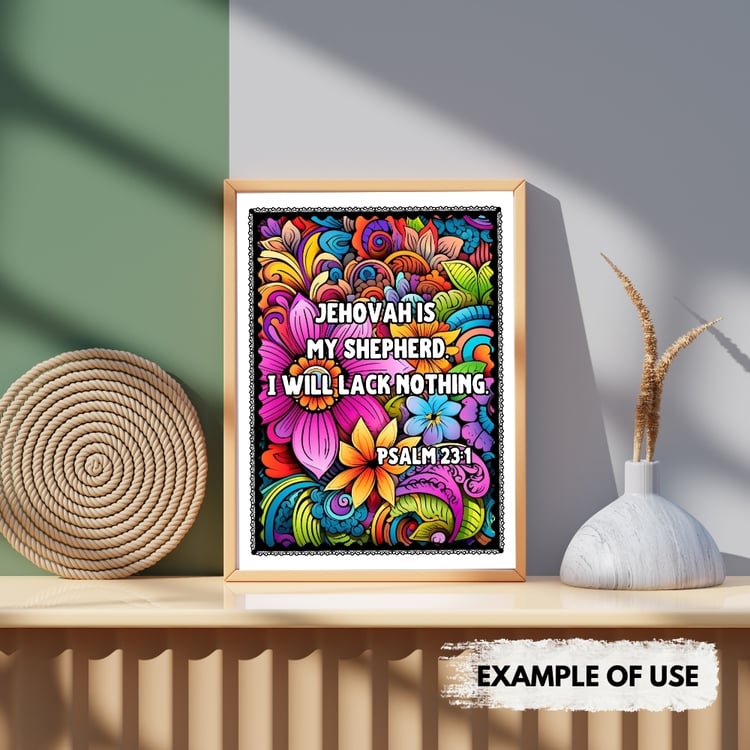Psalms Verses Coloring Pages - JW NWT - JW Gift