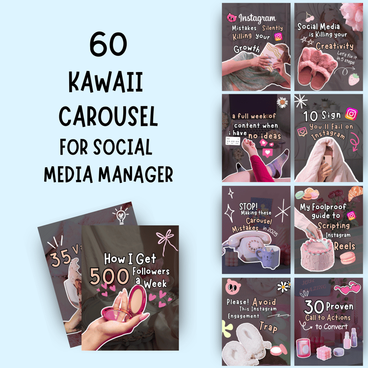 Simple Digital Notes - Aesthetic Carousel Templates - Payhip