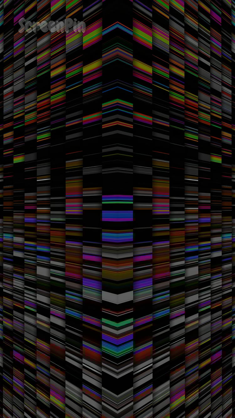 A 3D abstract wall of colorful neon blocks, emitting a glowing, futuristic effect.