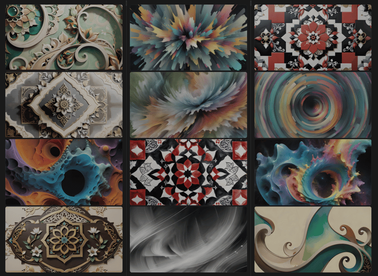 Abstract art wallpaper with vibrant colors and geometric patterns