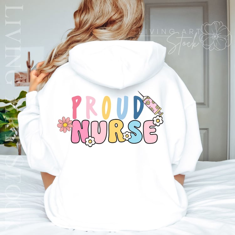 Proud nurse transparent PNG apparel design