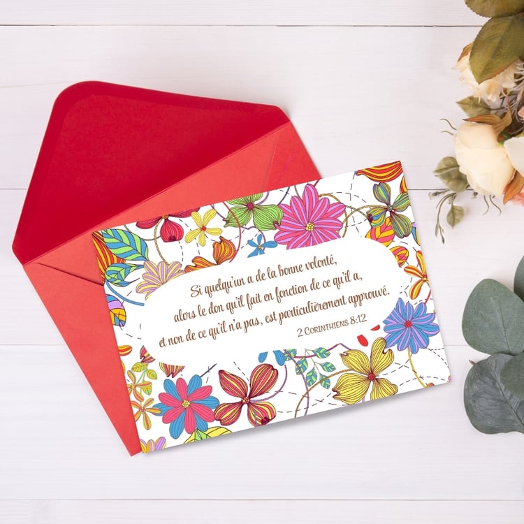 Cartes d'Encouragement JW avec textes bibliques