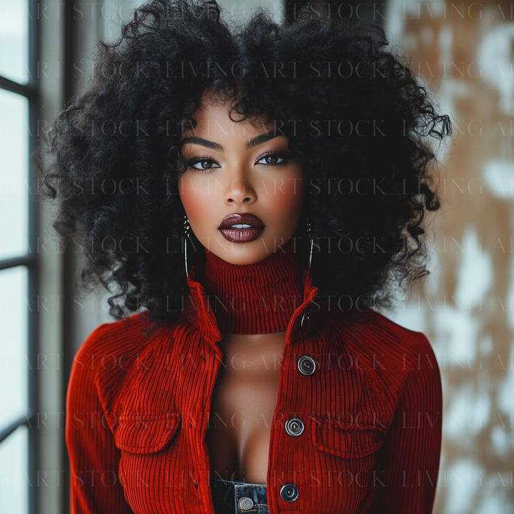 Beautiful Black woman stock photo