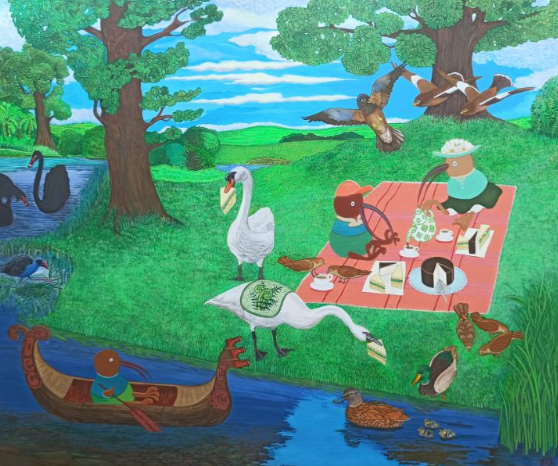 The Kiwi Picnic, by artist Darren Burch