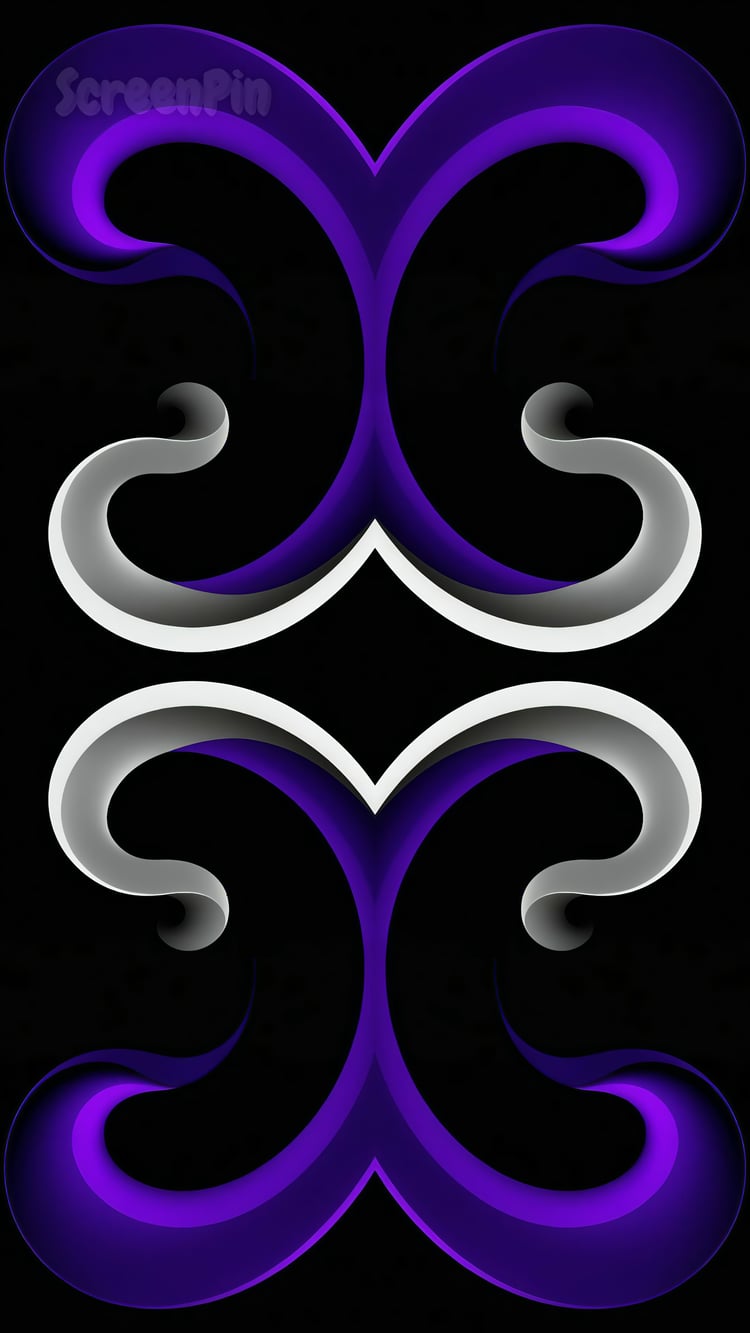 A fluid abstract design with swirling blue and grey patterns set against a deep black background, creating a sense of depth and movement.
