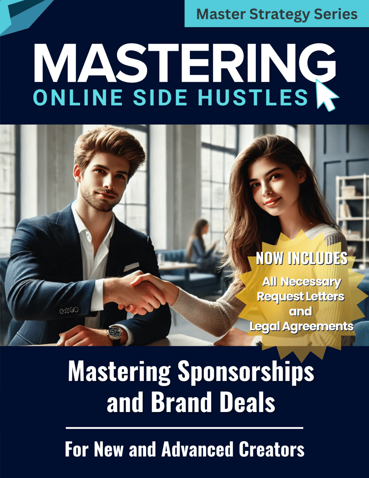 Guide cover for Mastering Sponsorships and Brand Deals – digital strategies for creators to land real brand partnerships.