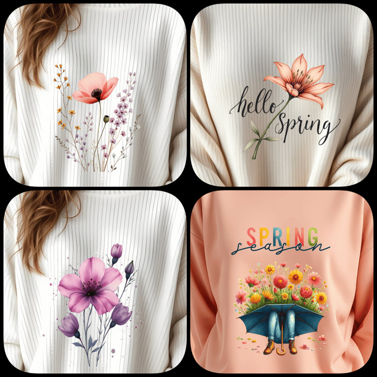 500 Spring Season Images Digital Art Bundle | Transparent | Perfect for Apparel, Sublimation, Mugs, Crafts, and Gifts! | Happy Spring | Spring Vibes | Spring is in the air. spring digital art, spring designs, Spring PNG, Spring JPG, floral digital art, ty
