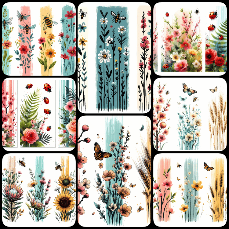 80 FREE Spring Season Images | Digital Art Bundle | 5120 - 8192 px | 300 DPI | Perfect for Apparel, Sublimation, Mugs, Crafts, and Gifts! spring digital art, spring designs, Spring PNG, Spring JPG, floral digital art, typography designs, seasonal art, Spr