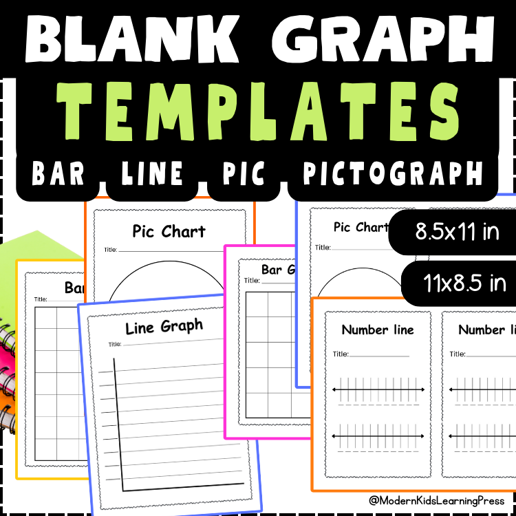 Modern Kids Learning Press - Math for Free Printable Blank Bar Graph Template