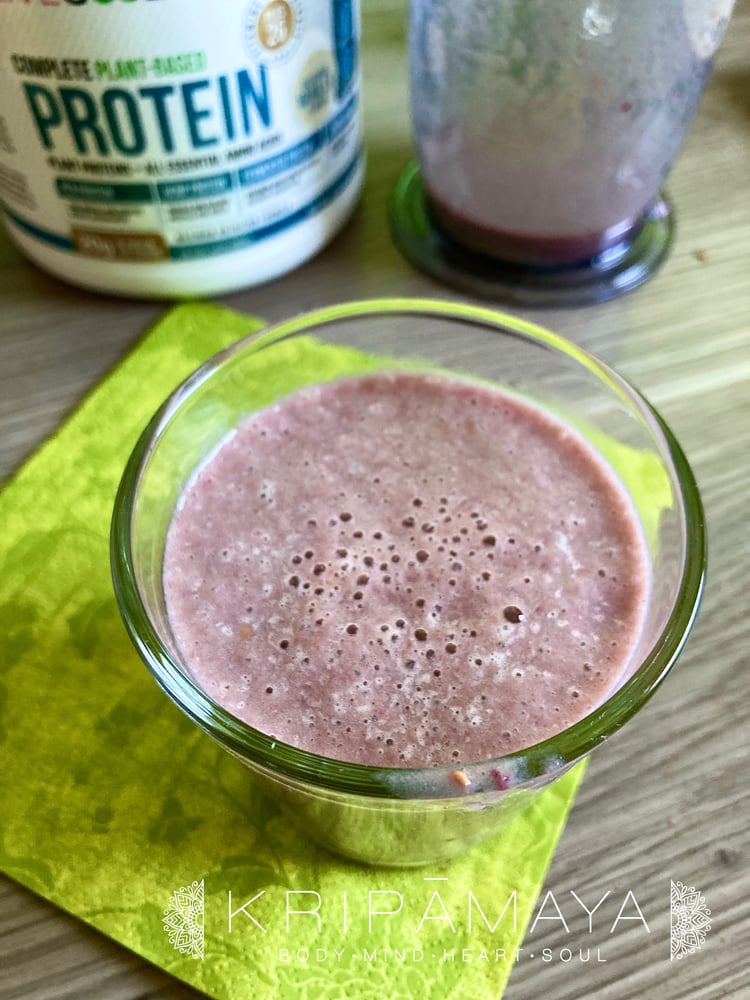 Protein and super reds smoothie