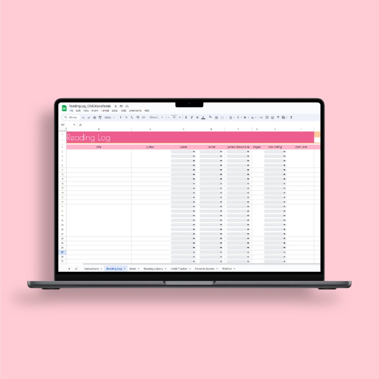 reading log, book tracker, digital reading journal, Google Sheets book log, book list organizer, reading habit tracker, book club tracker, reading stats sheet, book wishlist, digital book planner, online reading journal, GoodNotes reading log, book organi