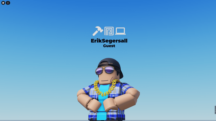 Sleek GUI showcasing player name, rank, and platform icons.