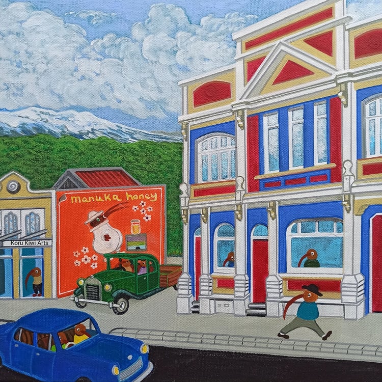 Still living in the past, Painting by artist Darren Burch