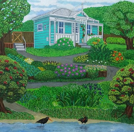 Dream home, Painting by Darren Burch