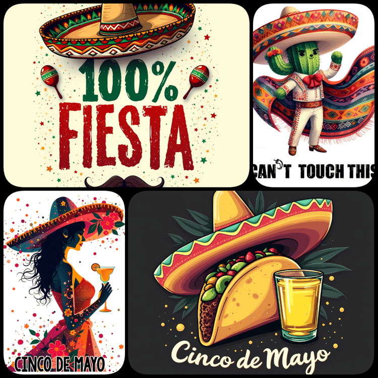 Cinco de Mayo digital art, Cinco de Mayo clipart, digital art bundle, transparent PNG designs, JPG designs, Cinco de Mayo graphics, festive digital art, party decor clipart, Cinco de Mayo t-shirt designs, high-res digital images, Cinco de Mayo party desig