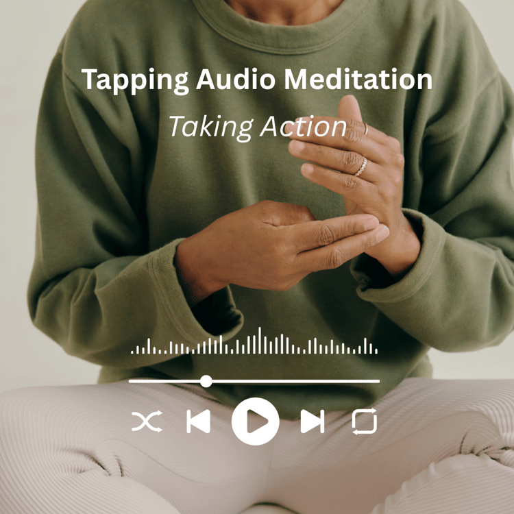 Audio tapping meditation taking action cover image