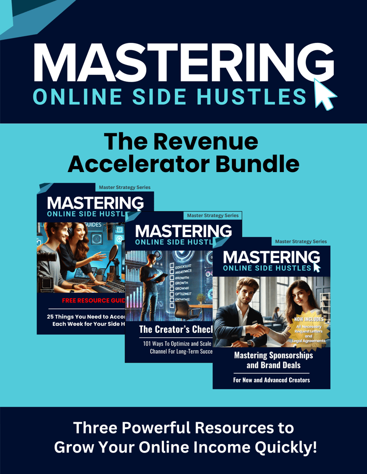 Bundle cover for The Revenue Expansion Suite – guides and templates for landing brand deals and monetizing digital content.