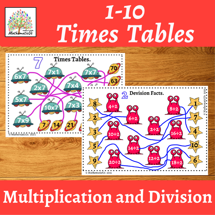 Times Tables. Multiplication and Division Facts