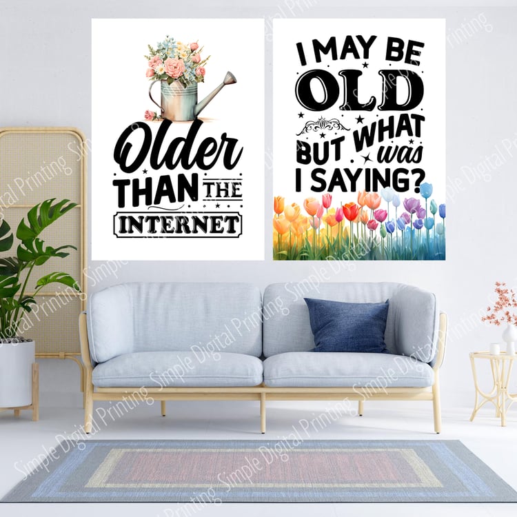 Grandparents, retired, retirement, old, grandmother, grandfather, grandma, grandpa, typography, quote, digital download, digital poster, room decor