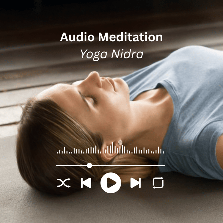 woman laying in savasana meditation cover