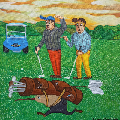We take golf seriously, Artist Darren Burch