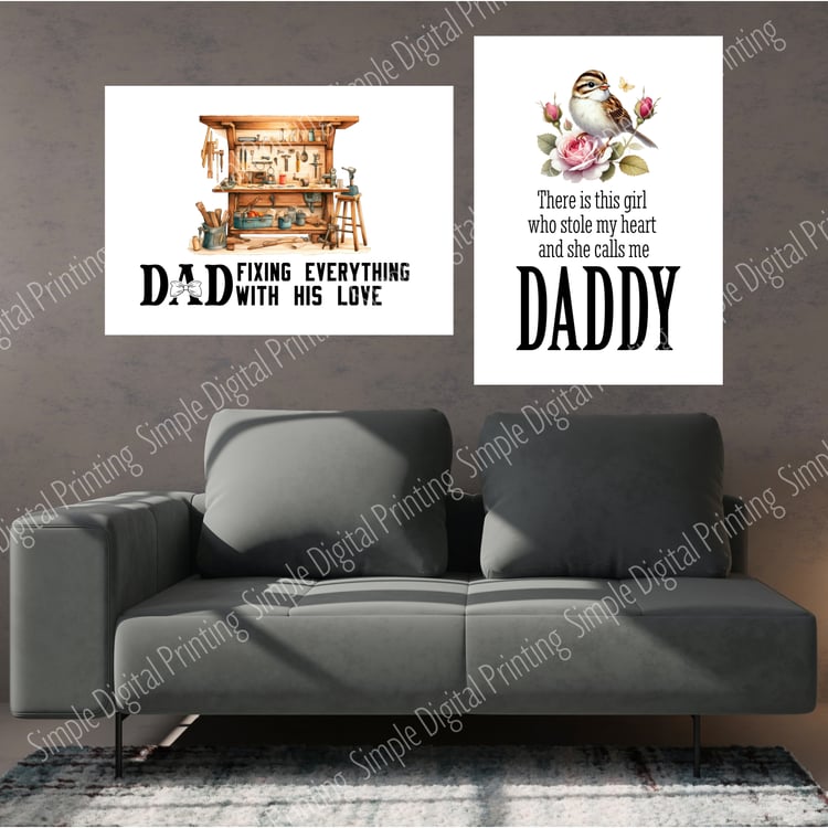 dad, daddy, father, fathers day, fathers day gift ideas, gift for him, gift for dad, gift for father, typography, quote, digital download, digital poster, room decor