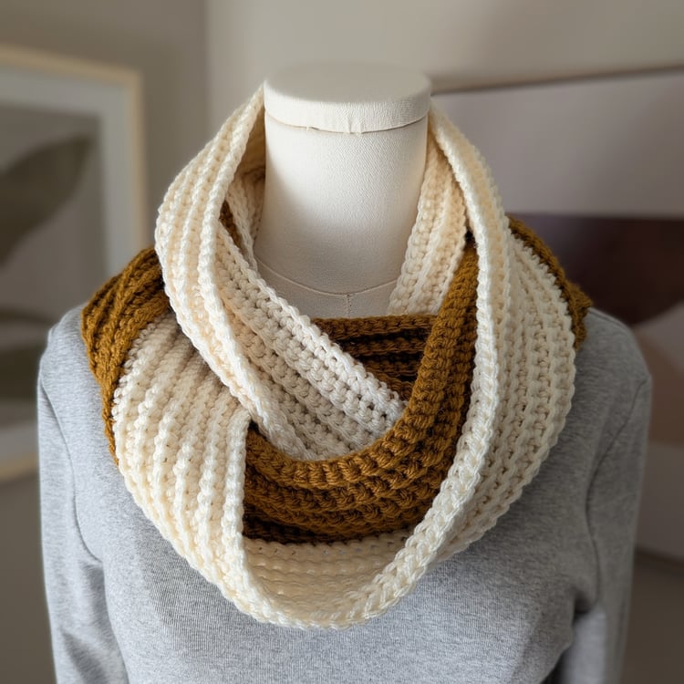 Easy Infinity Scarf Crochet Pattern