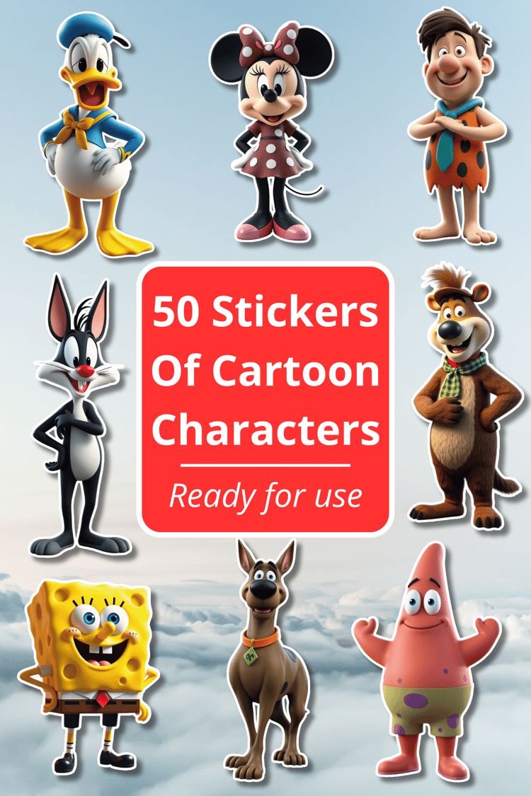 Famous classical cartoon character in 3D render