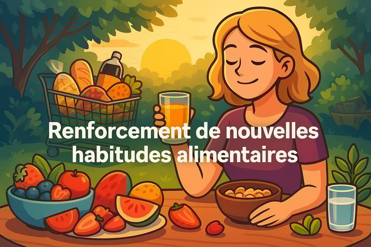 Renforcement de nouvelles habitudes alimentaires.